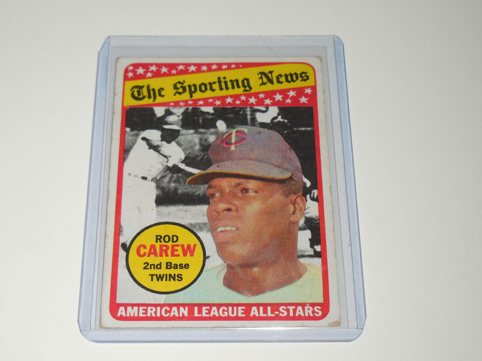 1969 TOPPS #419 ROD CAREW ALL STAR POOR CONDITION (1 of 2)