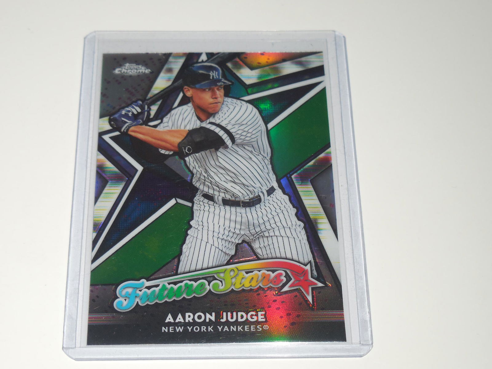 2018 TOPPS CHROME AARON JUDGE FUTURE STAR REFRACTOR (1 of 2)