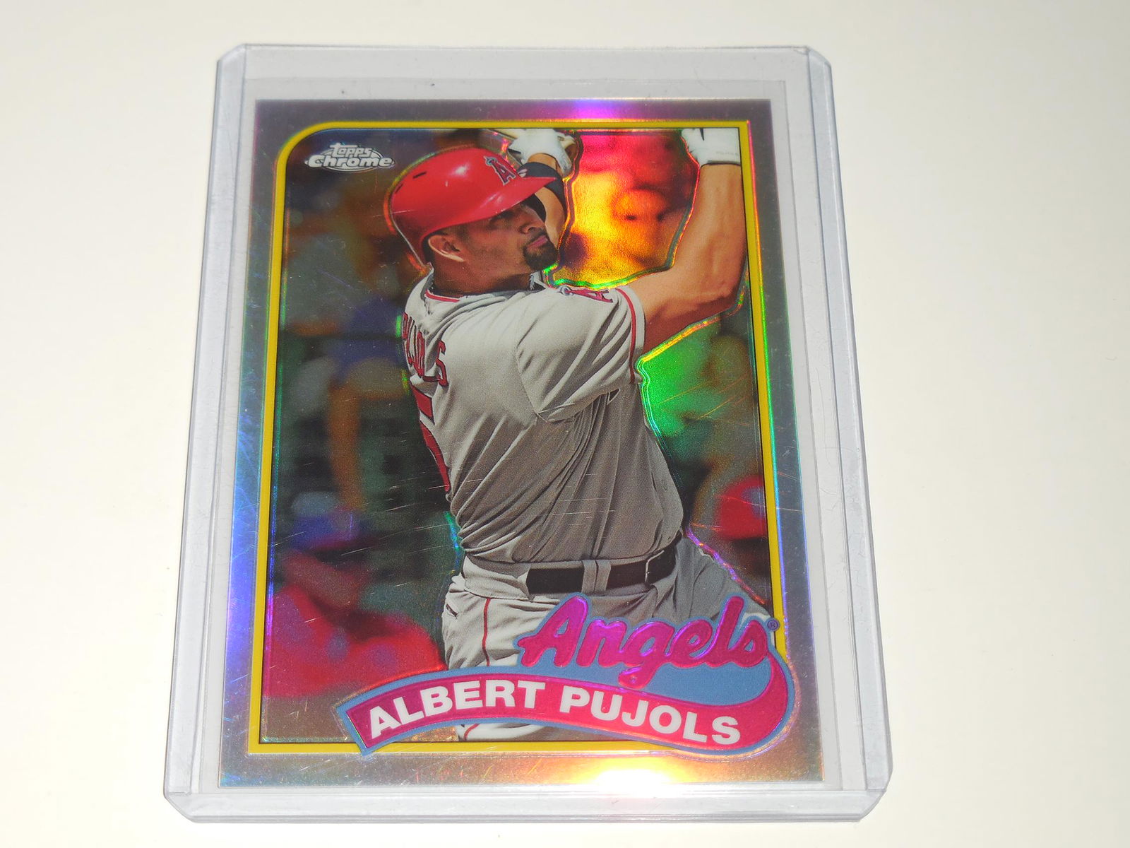 2014 TOPPS CHROME ALBERT PUJOLS REFRACTOR 1989 (1 of 2)