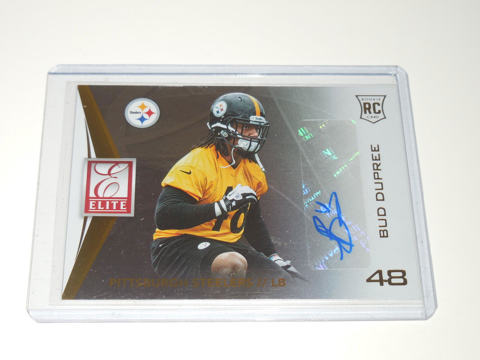 2015 DONRUSS ELITE BUD DUPREE AUTO RC HOLOFOIL (1 of 2)