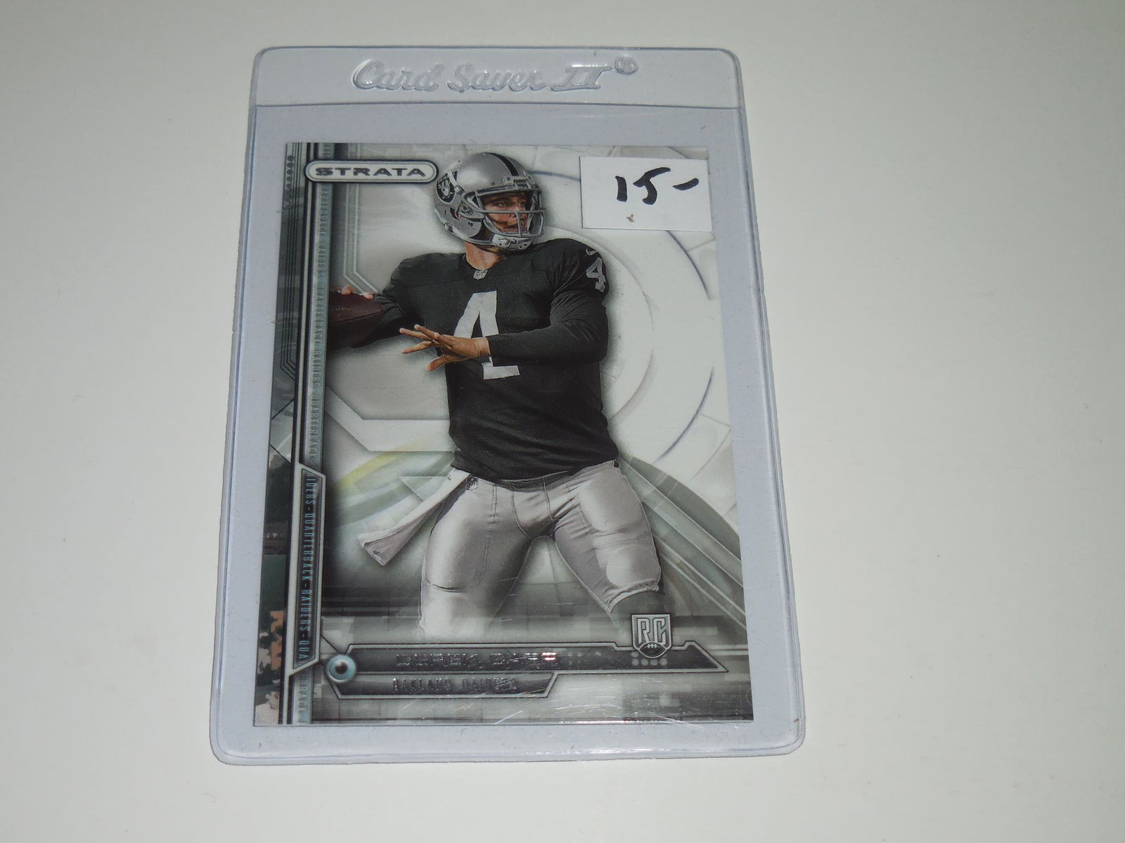 2014 TOPPS STRATA DEREK CARR ROOKIE CARD (1 of 2)