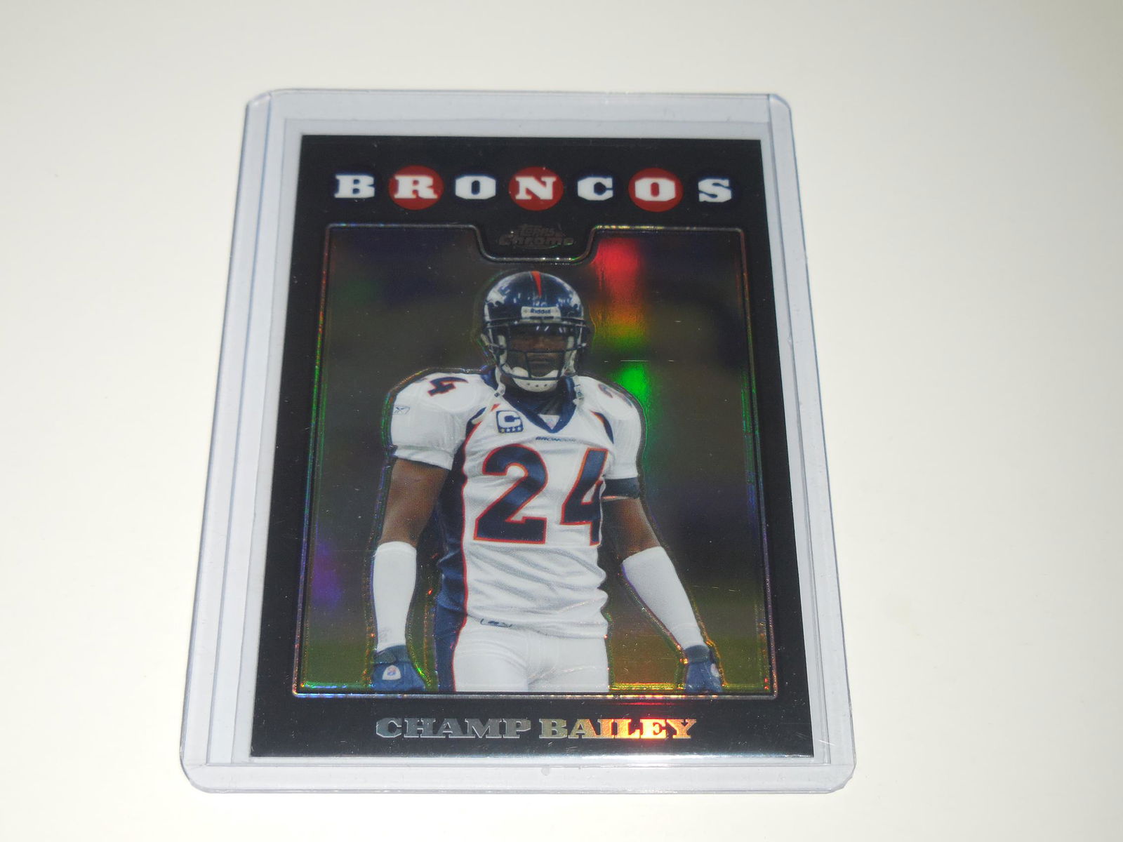 2008 TOPPS CHROME CHAMP BAILEY REFRACTOR (1 of 2)