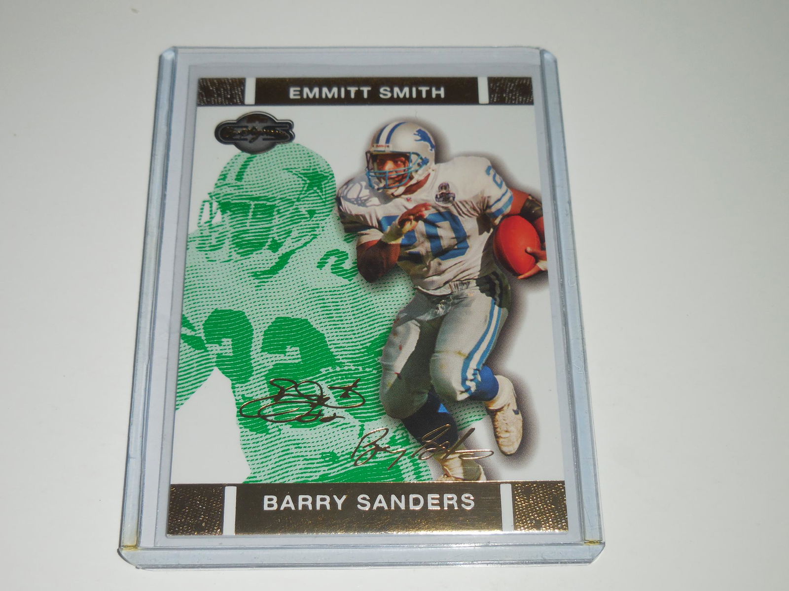2007 TOPPS CO-SIGNERS EMMITT SMITH BARRY SANDERS GOLD (1 of 2)