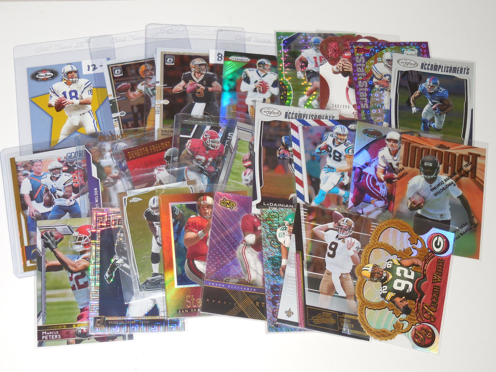 LARGE NFL ROOKIE INSERT STAR CARD LOT (1 of 4)
