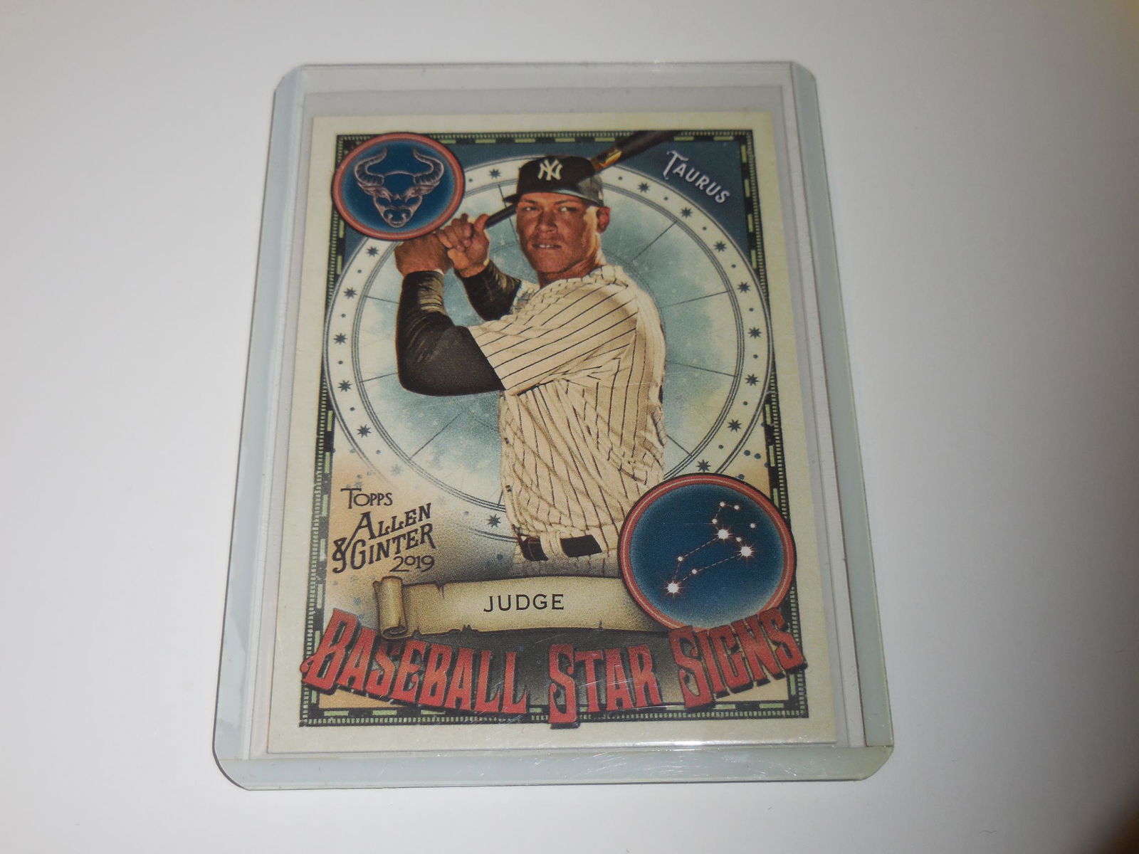 19 TOPPS ALLEN GINTER AARON JUDGE STAR SIGNS NYY (1 of 2)