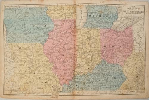 1852 Mitchell Map of Midwest United States and Kentucky (1 of 1)