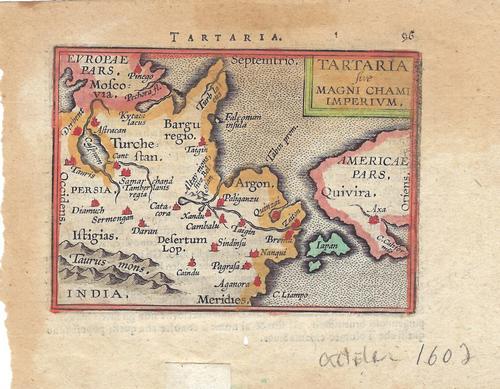 1602 Ortelius Map of Northern Asia and Northwest North (1 of 1)