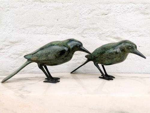 Pair of bronze birds - Bird ornaments - Easter (1 of 10)
