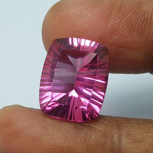 10.45 CTS NATURAL PINK TOPAZ CUSHION SHAPE MILLINIUM (1 of 6)