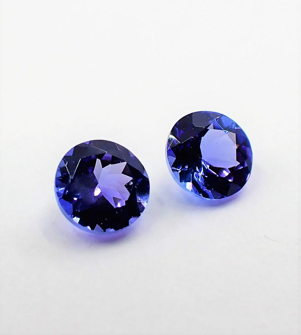 Tanzanite Round Pair - 1.00 ct (1 of 6)