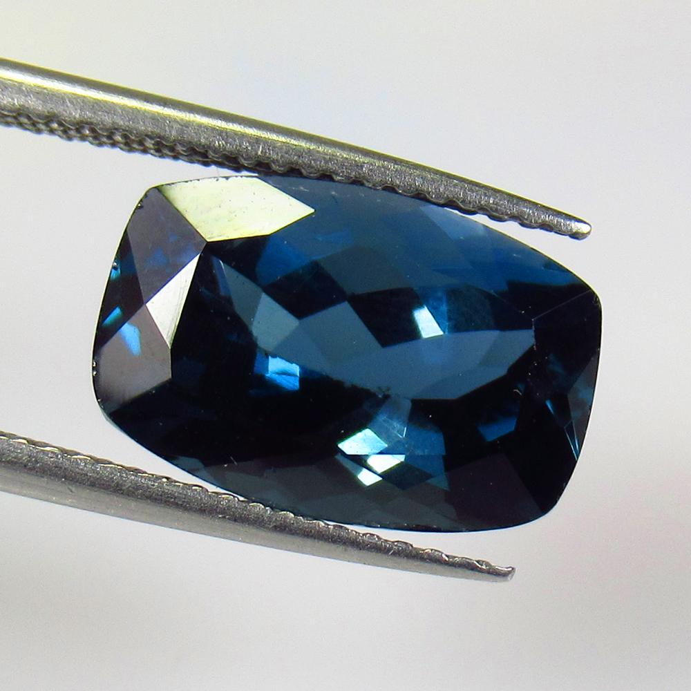 7.16 Ctw Natural Royal London Blue Topaz Cushion Cut (1 of 3)