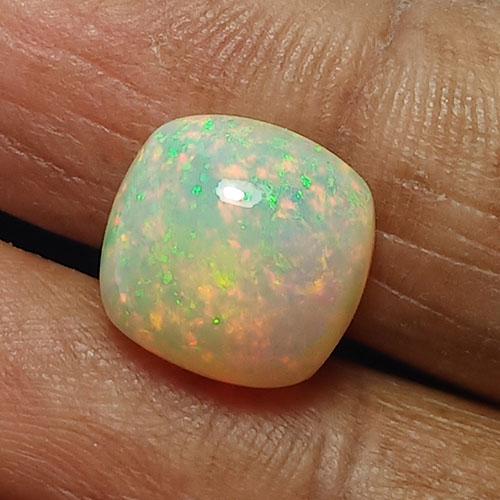 3.90 CTS NATURAL WELO WHITE OPAL CUSHION SHAPE LOOSE: Title: 3.90 CTS NATURAL WELO WHITE OPAL CUSHION SHAPE LOOSE GEMSTONES Carat Weights: 3.9 Size/Dimensions: 11.0 x 11.0 x 6.0 MM Reserve: $40.00 Shipping: Domestic: Flat-rate of $10.00 to anywhere withi