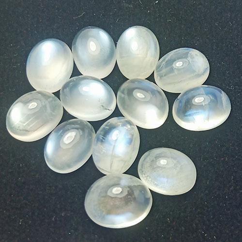 12 PCS 30.75 CTS NATURAL MOONSTONE OVAL SHAPE LOOSE (1 of 5)