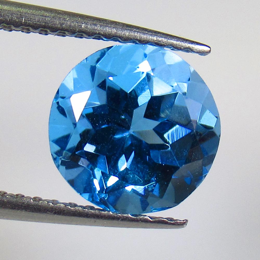 2.82 Ctw Natural Blue Topaz Round Cut (1 of 2)