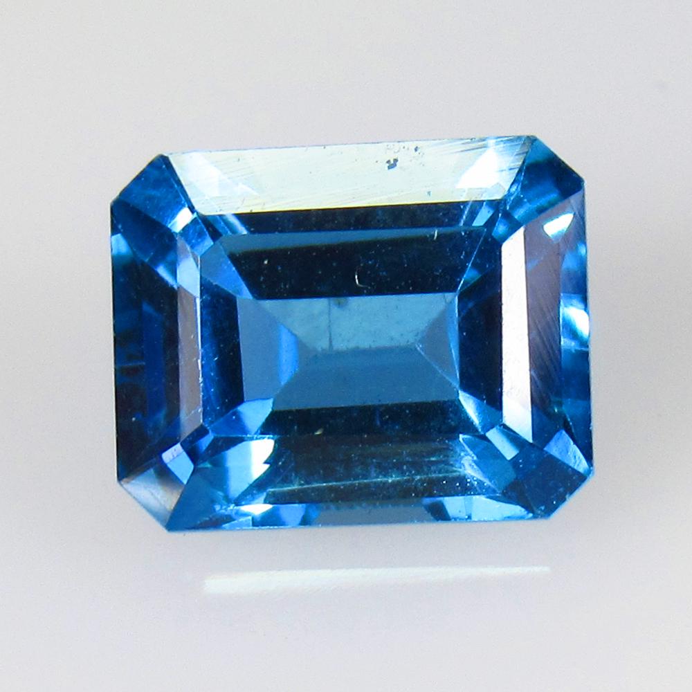 2.85 Ct Natural London Blue Topaz Octagon Cut (1 of 3)