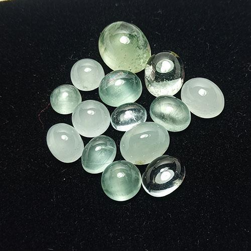 14 PCS 23.10 CTS NATURAL AQUAMARINE MIX SHAPE CABOCHON (1 of 7)