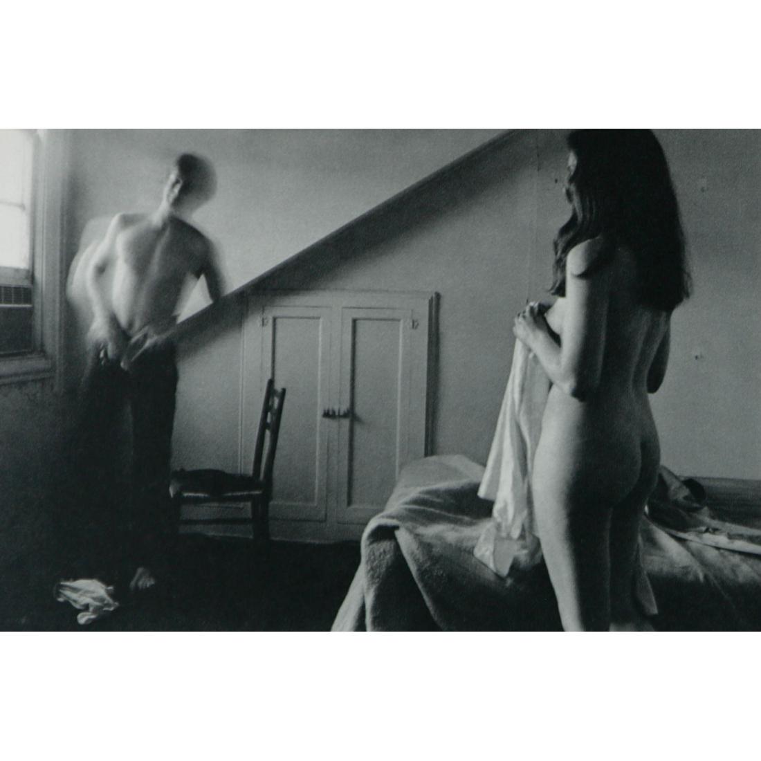 DUANE MICHALS - His: Artist: DUANE MICHALS Print Title: His Medium: Sheet-fed Gravure Printing date: 1970's Printed in Switzerland Image Size approx: 4.5 x 7 inches Duane Michals (b. 1932) is an American photographer. Mic