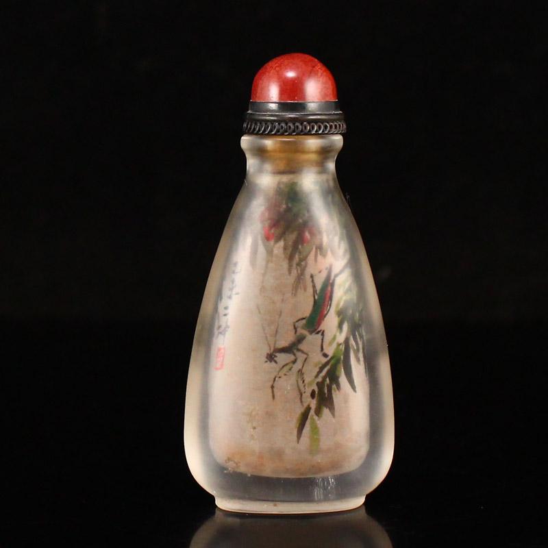 Chinese Crystal Inside Painting Snuff Bottle (1 of 8)
