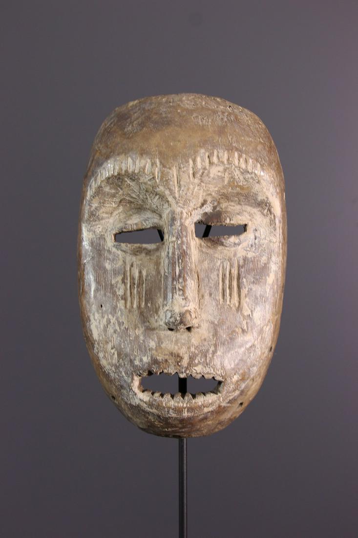 Lega wooden mask - DRC Congon - African Art Tribal Art (1 of 9)