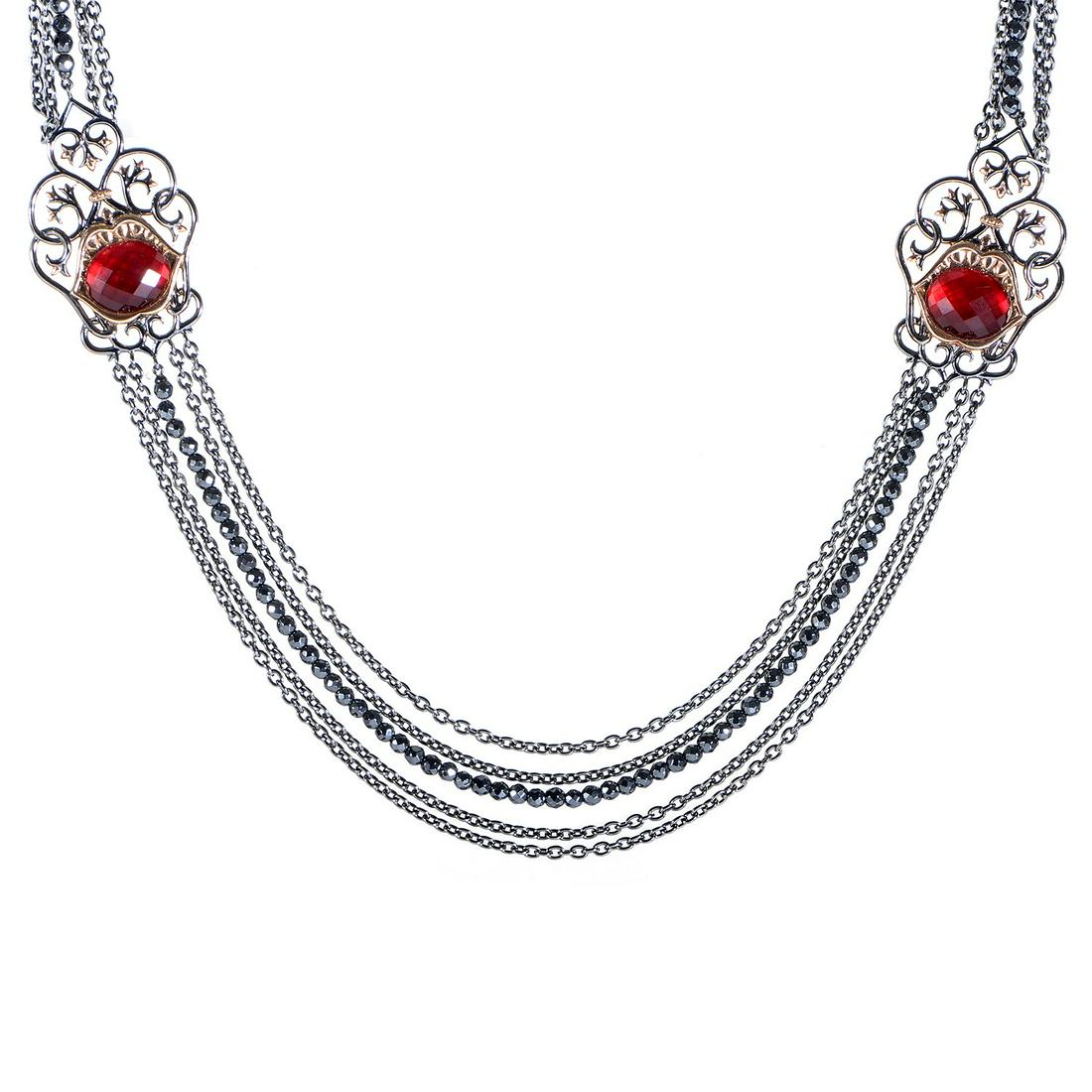 Stephen Webster Les Dents de la Mer Sterling Silver &: Title: Stephen Webster Les Dents de la Mer Sterling Silver & Quartz Necklace Brand: Stephen Webster Metal Purity: 925 Gemstones: Quartz Size/Dimensions: Charm Dimensions: 2.25" x 1.5" Additional Infor