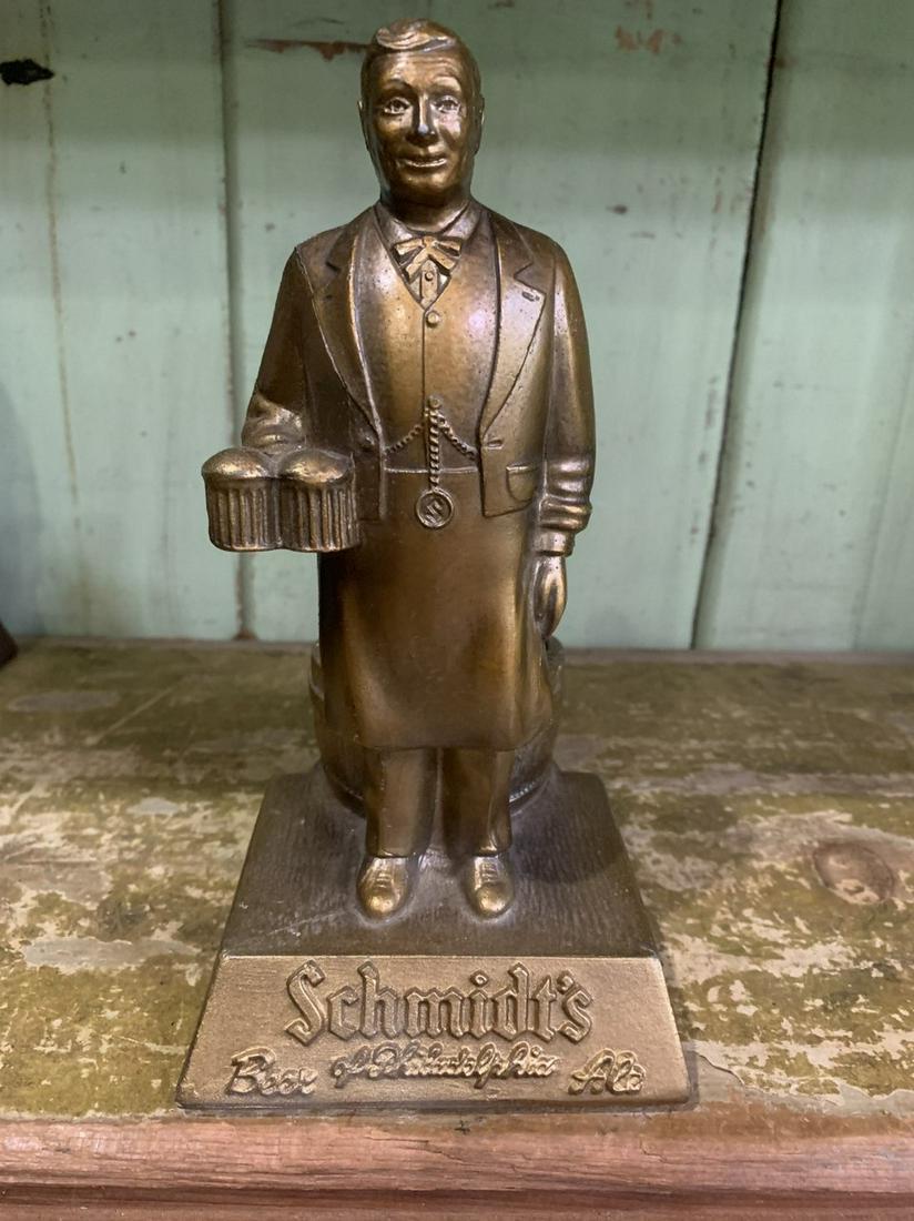 Vintage 1940's Schmidt's Beer Advertising Metal Statue (1 of 7)