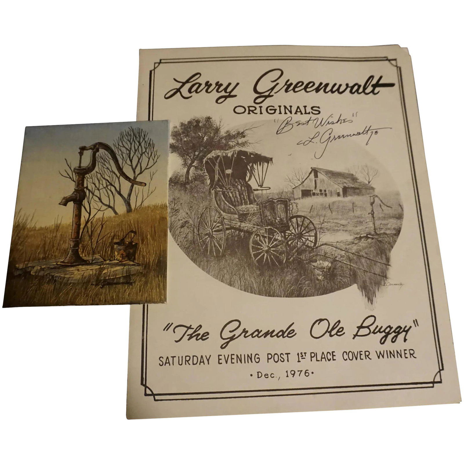 LARRY GREENWALT ~~~1970s original painting signed (1 of 11)