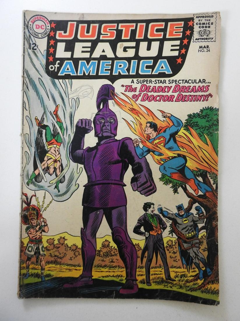 Justice League of America #36: No Reserve! Justice League of America #36 - GD Extra staples added Shipping: Domestic: Flat-rate of $9.99 (1-8 items) or $19.99 (9+ items )to anywhere within the contiguous U.S. International: Foreign