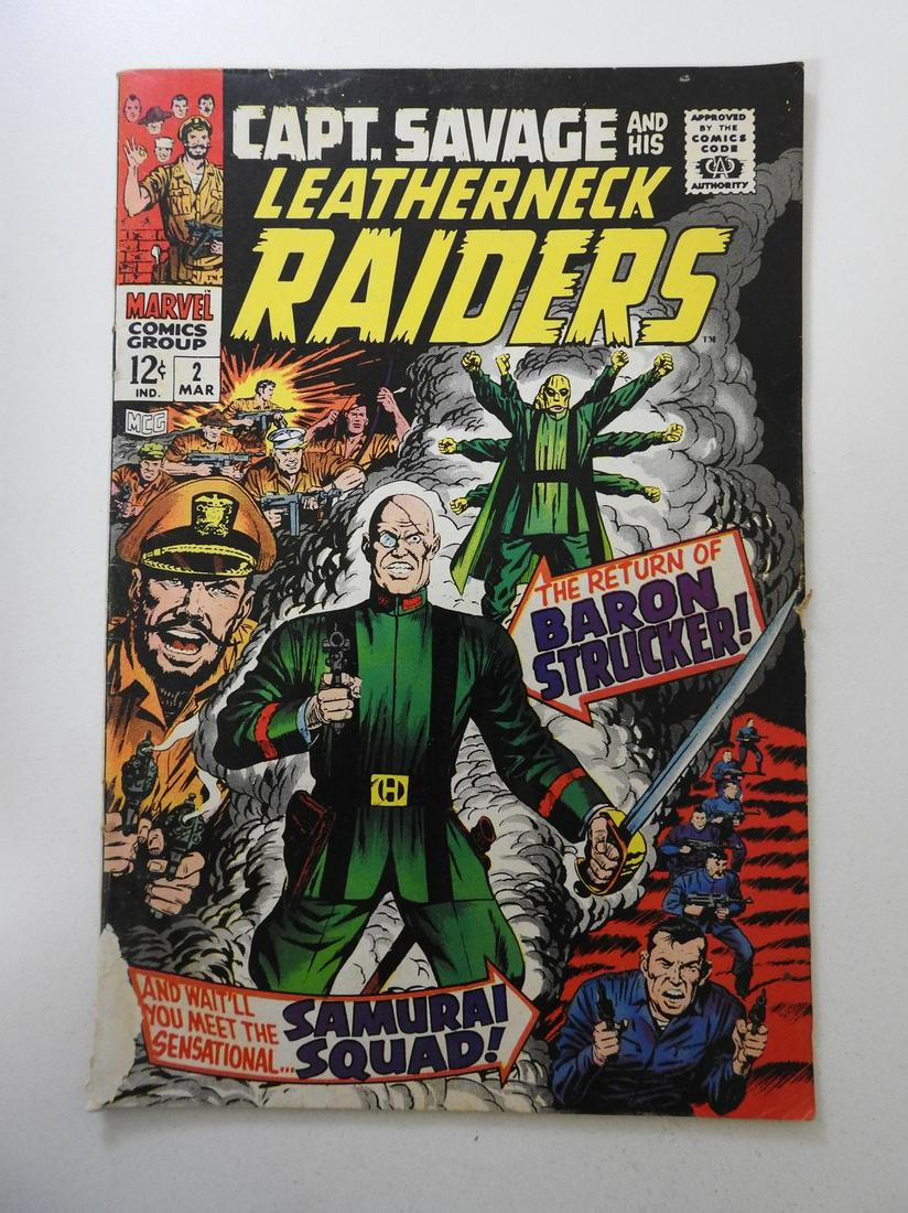 Capt. Savage and his Leatherneck Raiders #2: No Reserve! Capt. Savage and his Leatherneck Raiders #2 - GD- Rusty staples Shipping: Domestic: Flat-rate of $9.99 (1-8 items) or $19.99 (9+ items )to anywhere within the contiguous U.S. International