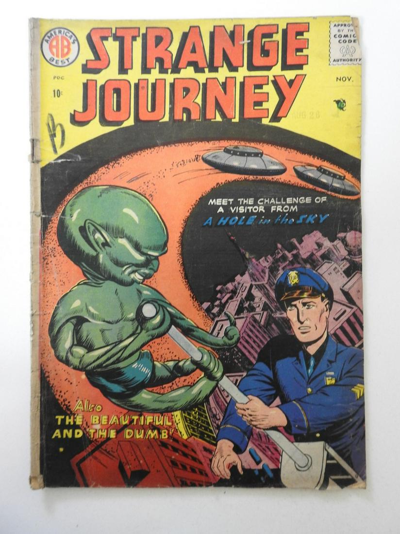 Strange Journey #2: No Reserve! Strange Journey #2 - GD/VG Manufactured W/ one staple, 1 1/2 in tear back cover Shipping: Domestic: Flat-rate of $9.99 (1-8 items) or $19.99 (9+ items )to anywhere within the contiguous U.