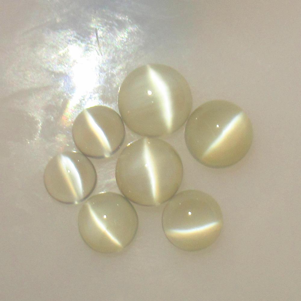 18.23 Ctw Natural 7 Moonstone Round Necklace Set (1 of 2)