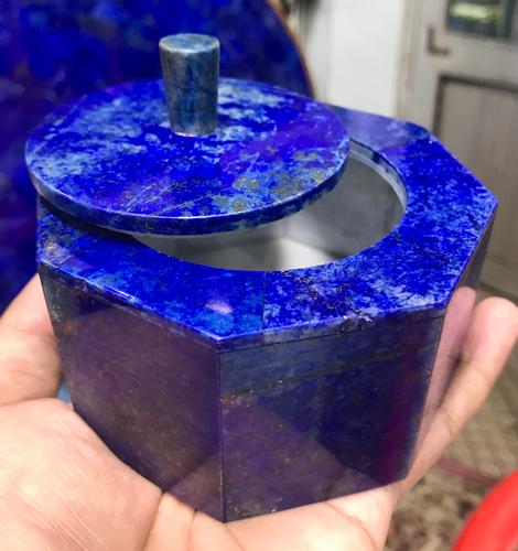 Hand Crafted Lapis Lazuli Urn, 450 Grams (1 of 6)