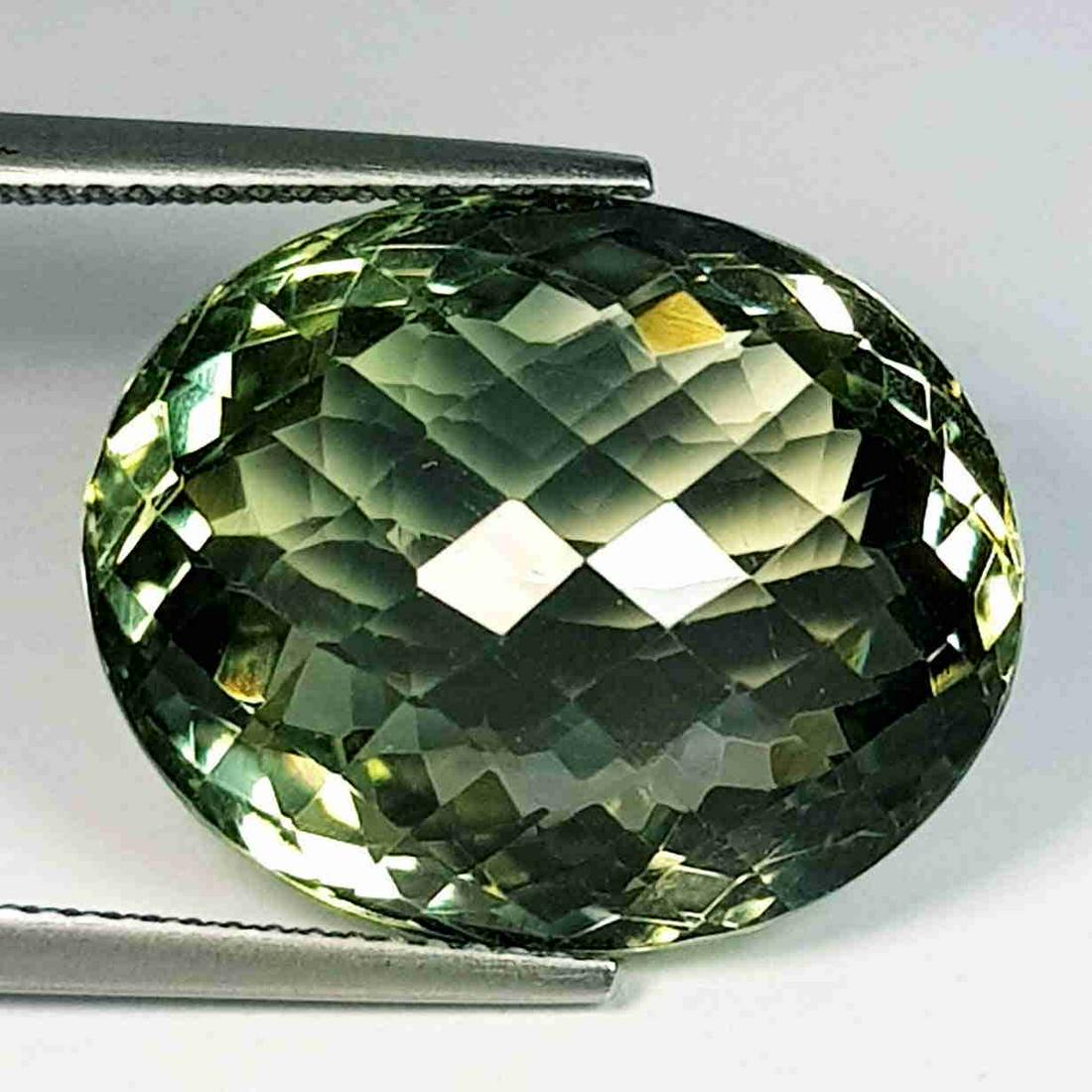 Natural Green Amethyst Oval Cut 24.00 Ct (1 of 5)