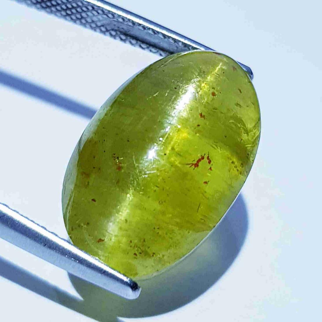 22.05 ct Natural Apatite cat's Eye (1 of 5)