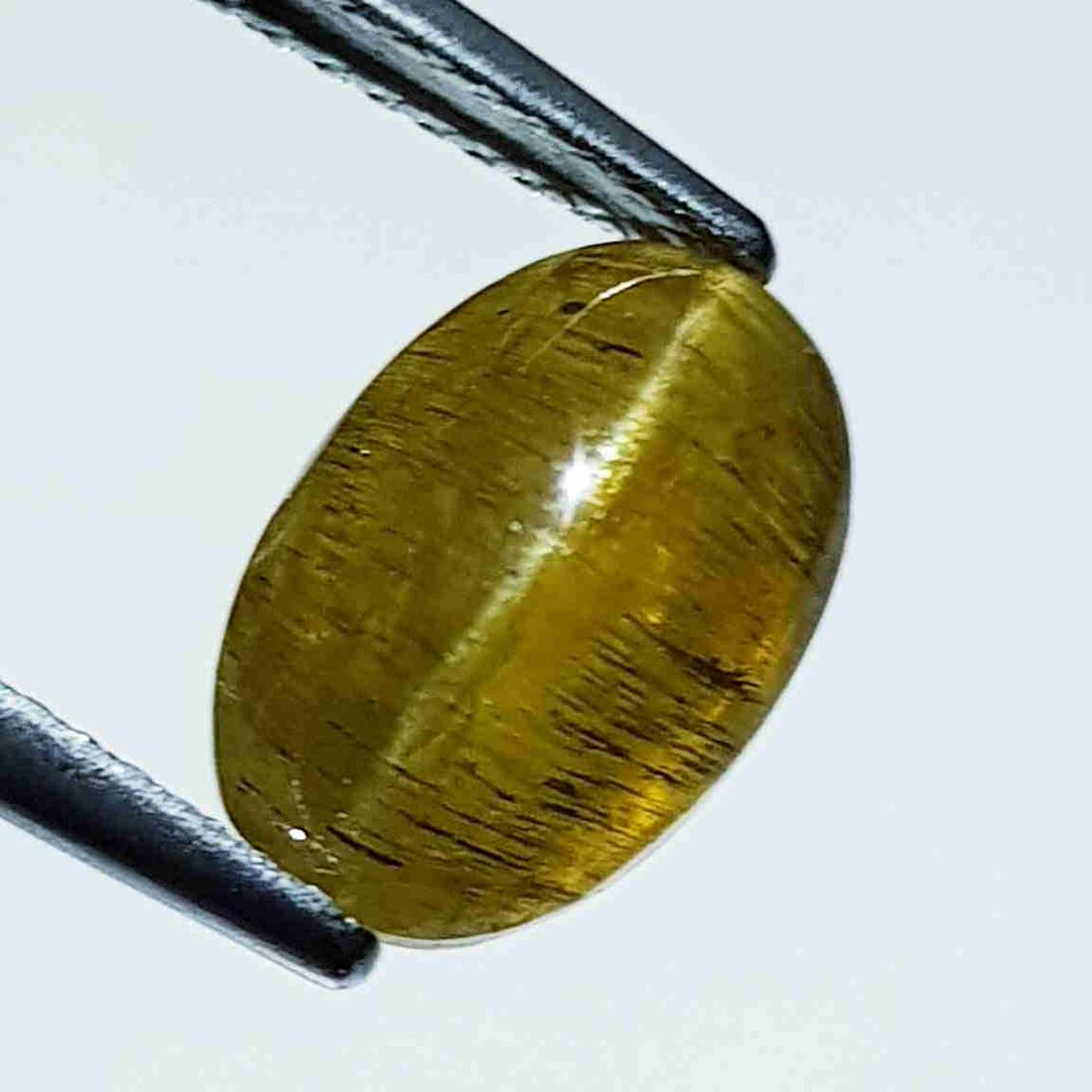5.00 ct Natural Apatite cat's Eye: No Reserve! Title: 5.00 ct Natural Apatite cat's Eye Color/Clarity: Opaque Gemstones: Loosegemstone Carat Weights: 5 Size/Dimensions: 11.00 x 7.50 x 6.50 Additional Information: Oval - Jharkhand Shipp