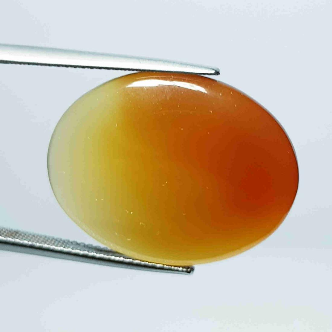 22.27 Ct Natural Orange Agate Oval Cabochon (1 of 4)