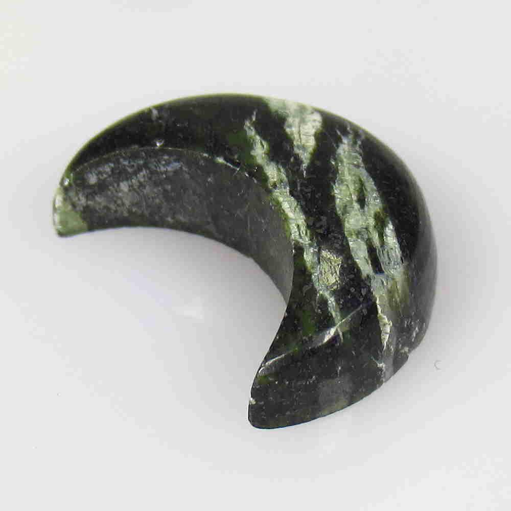 7.72 Ctw Natural Drilled Jasper Half Moon Cab: No Reserve! Title: 7.72 Ctw Natural Drilled Jasper Half Moon Cab Stone Clarity: Opaque Gemstone: Jasper Quartz Carat Weight: 7.72 Size/Dimensions: 17.10 x 7.00 x 7.00 mm Additional Information: Drille