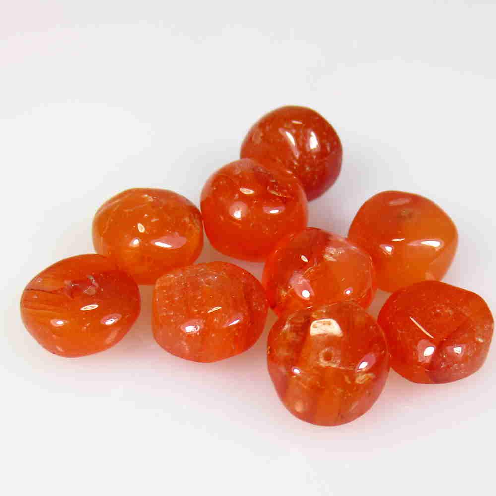 31.55 Ctw Natural 9 Drilled Orange Carnelian Round: No Reserve! Title: 31.55 Ctw Natural 9 Drilled Orange Carnelian Round Beads Stone Clarity: Semi-Transparent Gemstone: Natural Carnelian Beads Carat Weight: 31.55 Size/Dimensions: 8.40 - 9.10 mm / 9 PC