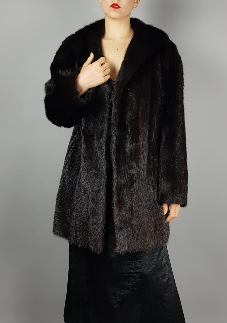 BROWN MINK FUR JACKET (1 of 8)