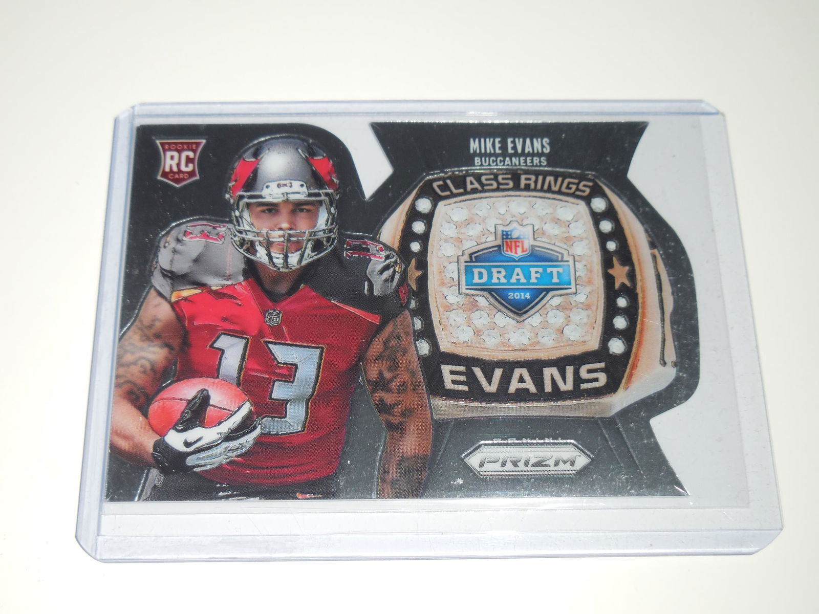 2014 PRIZM MIKE EVANS CLASS RINGS ROOKIE CARD (1 of 2)