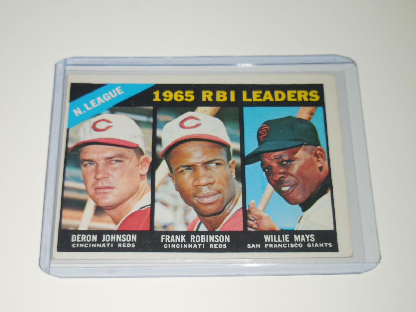 1966 TOPPS RBI LEADERS WILLIE MAYS FRANK ROBINSON (1 of 2)