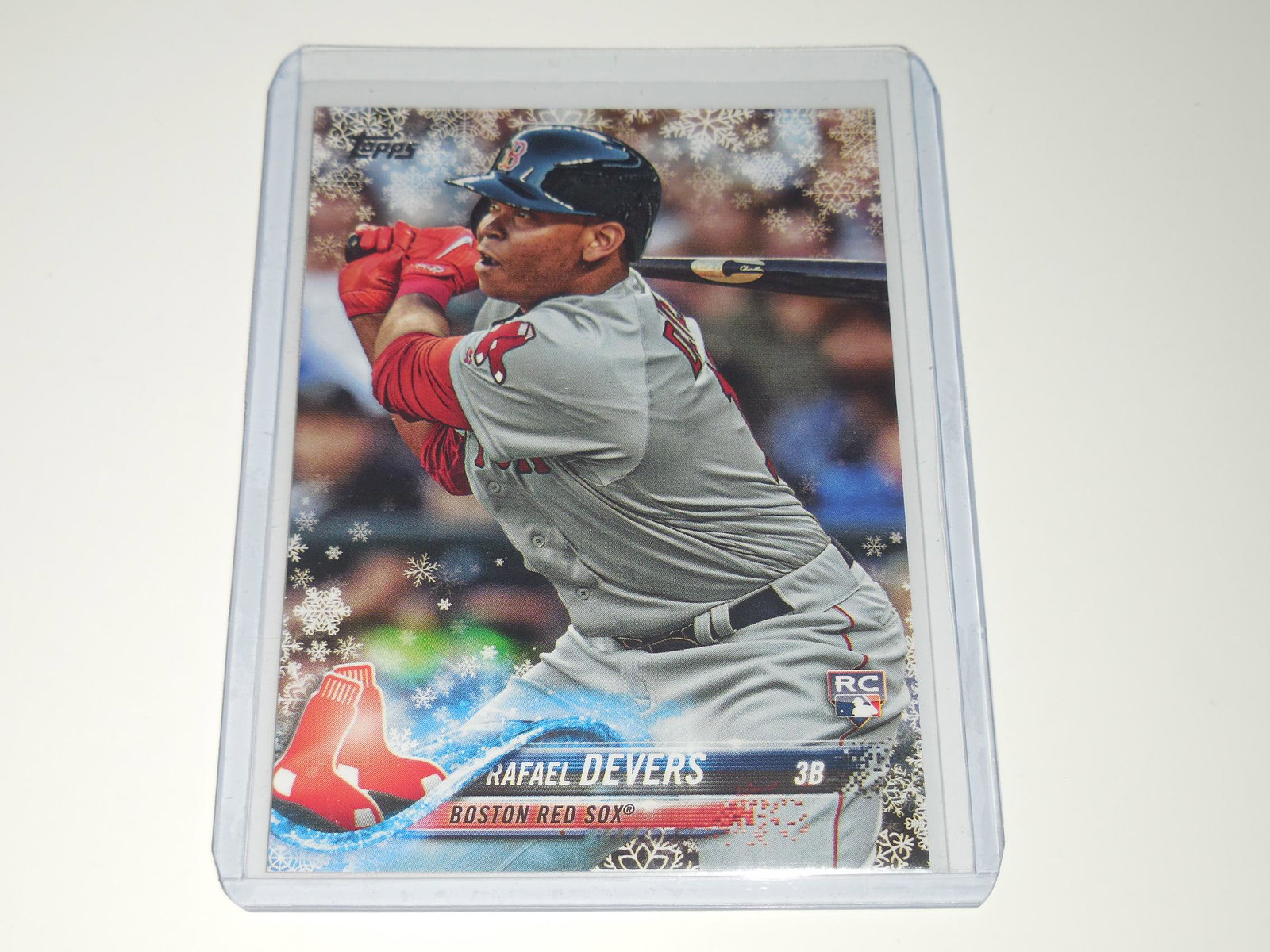 2018 TOPPS HOLIDAY RAFAEL DEVERS ROOKIE CARD (1 of 2)