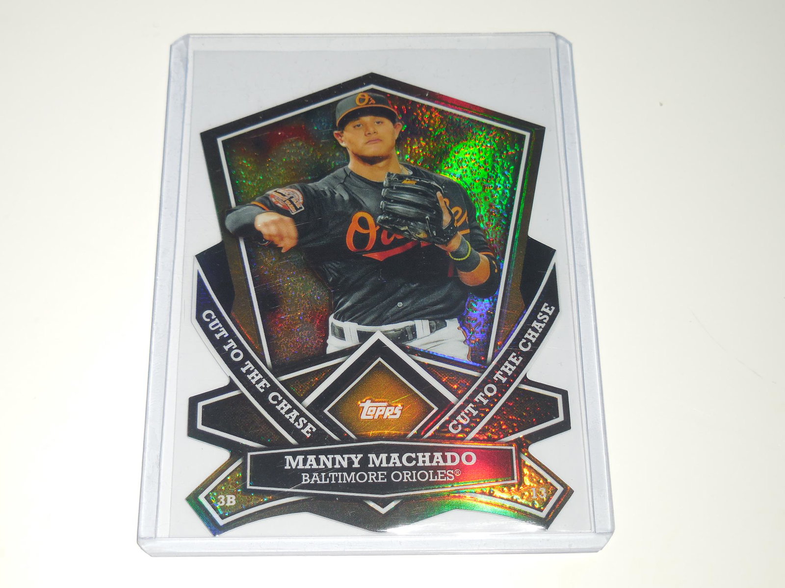 2013 TOPPS MANNY MACHADO DIE CUT ROOKIE REFRACTOR (1 of 2)