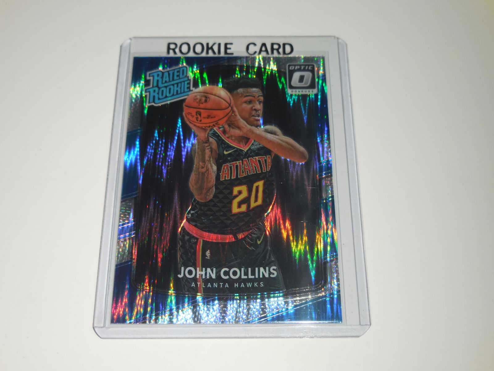 17-18 OPTIC JOHN COLLINS OPTIC SHOCK PRIZM ROOKIE CARD (1 of 2)