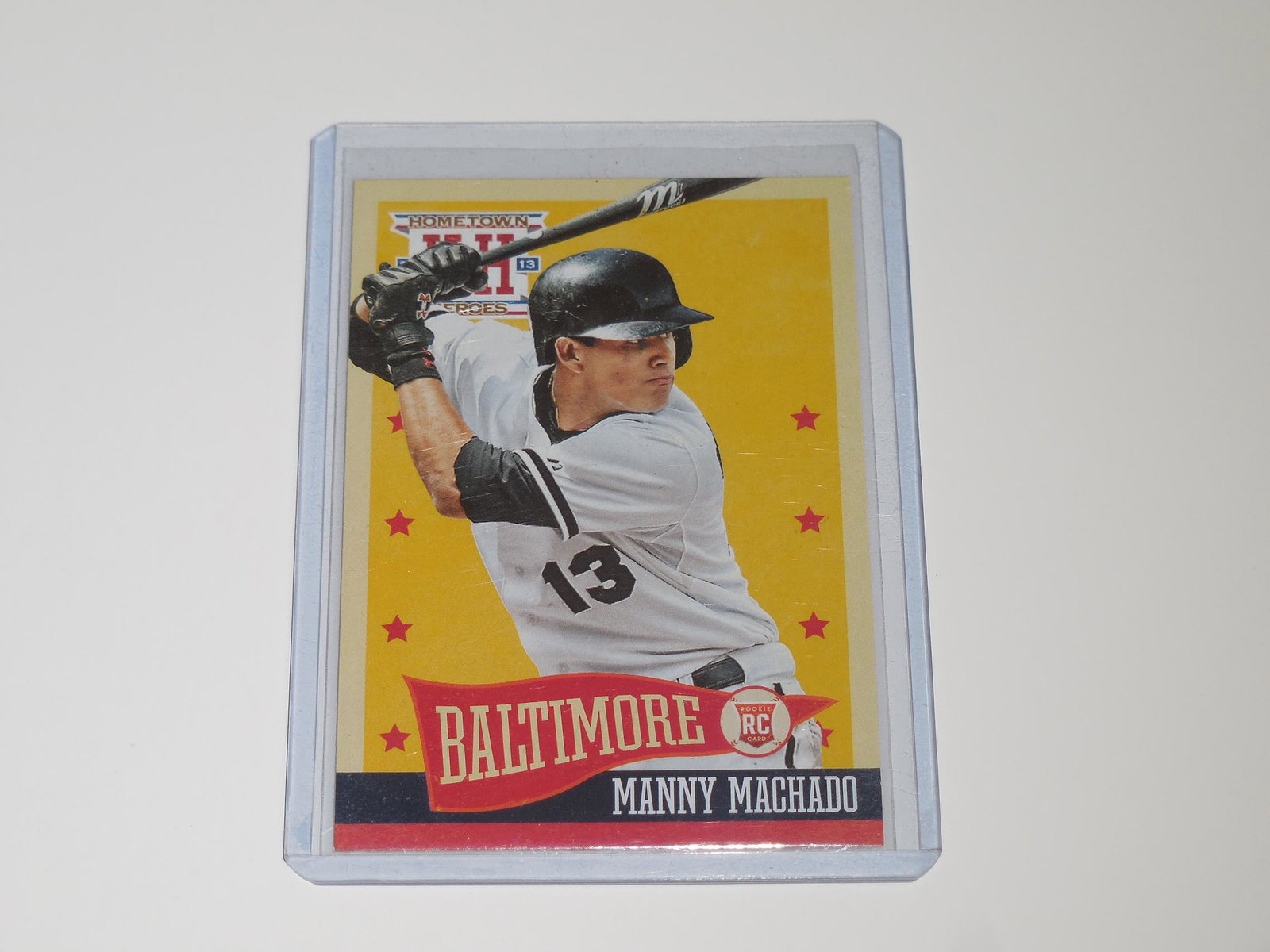 2013 PANINI HOMETOWN HEROES MANNY MACHADO ROOKIE CARD (1 of 2)