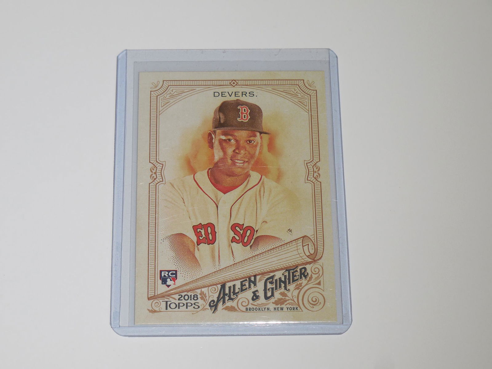 2018 TOPPS ALLEN GINTER RAFAEL DEVERS ROOKIE CARD (1 of 2)