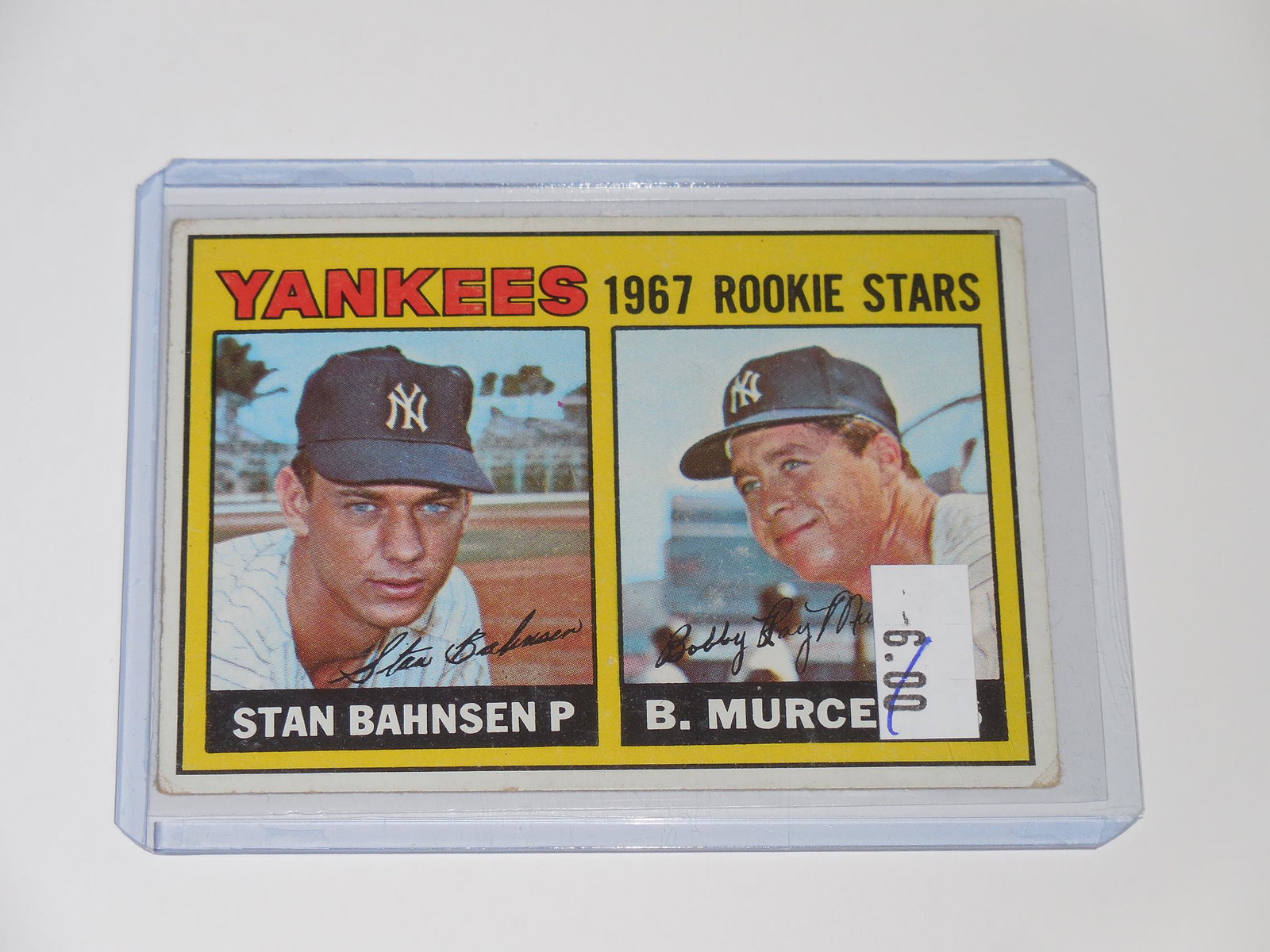 1967 TOPPS BAHNSEN / BOBBY MURCER ROOKIE CARD (1 of 2)