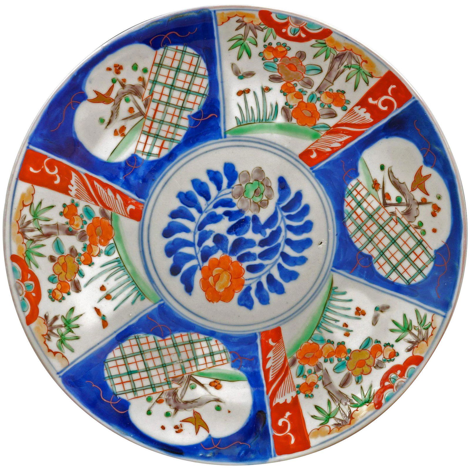 Japanese Imari Yamatoku Studios Charger c 1915 (1 of 7)