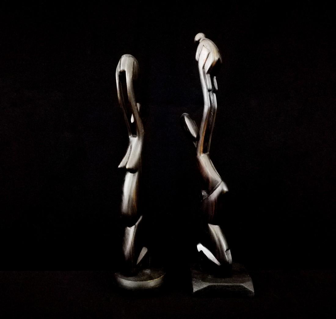 2 Ebony wood figures (1 of 7)