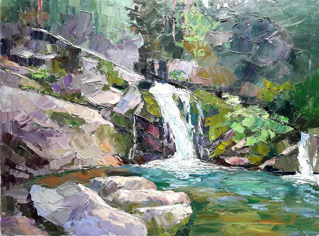 Oil painting Waterfall Serdyuk Boris Petrovich (1 of 6)