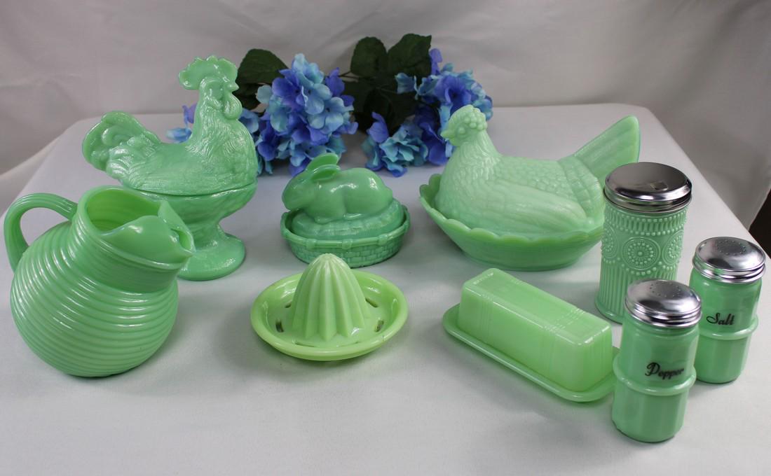 Jadeite Glass Grouping (1 of 1)